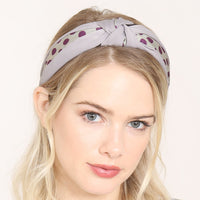 Thumbnail for Riah Fashion - Half Tone Polka Dots Tied Hair Band - 5 COLORS