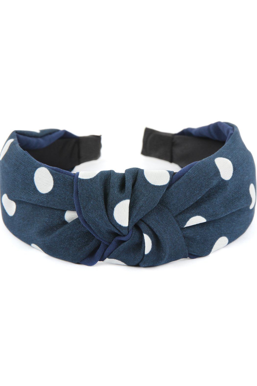 Riah Fashion - Polka Dots Tied Hair Band - 6 COLORS