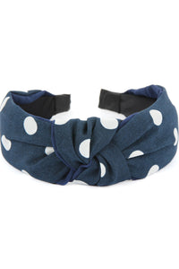 Thumbnail for Riah Fashion - Polka Dots Tied Hair Band - 6 COLORS