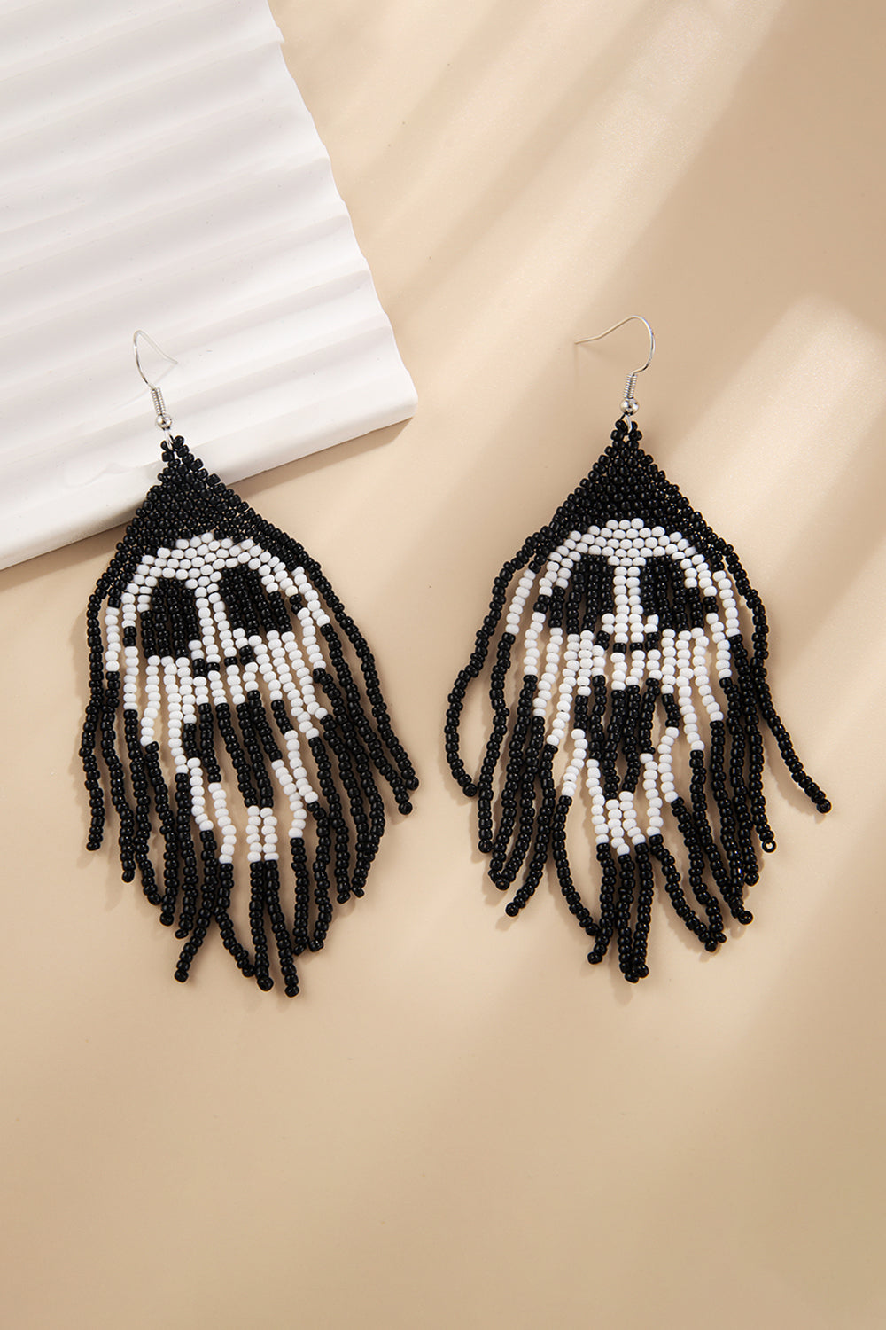 Beaded Dangle Earrings - T - 4 STYLES -