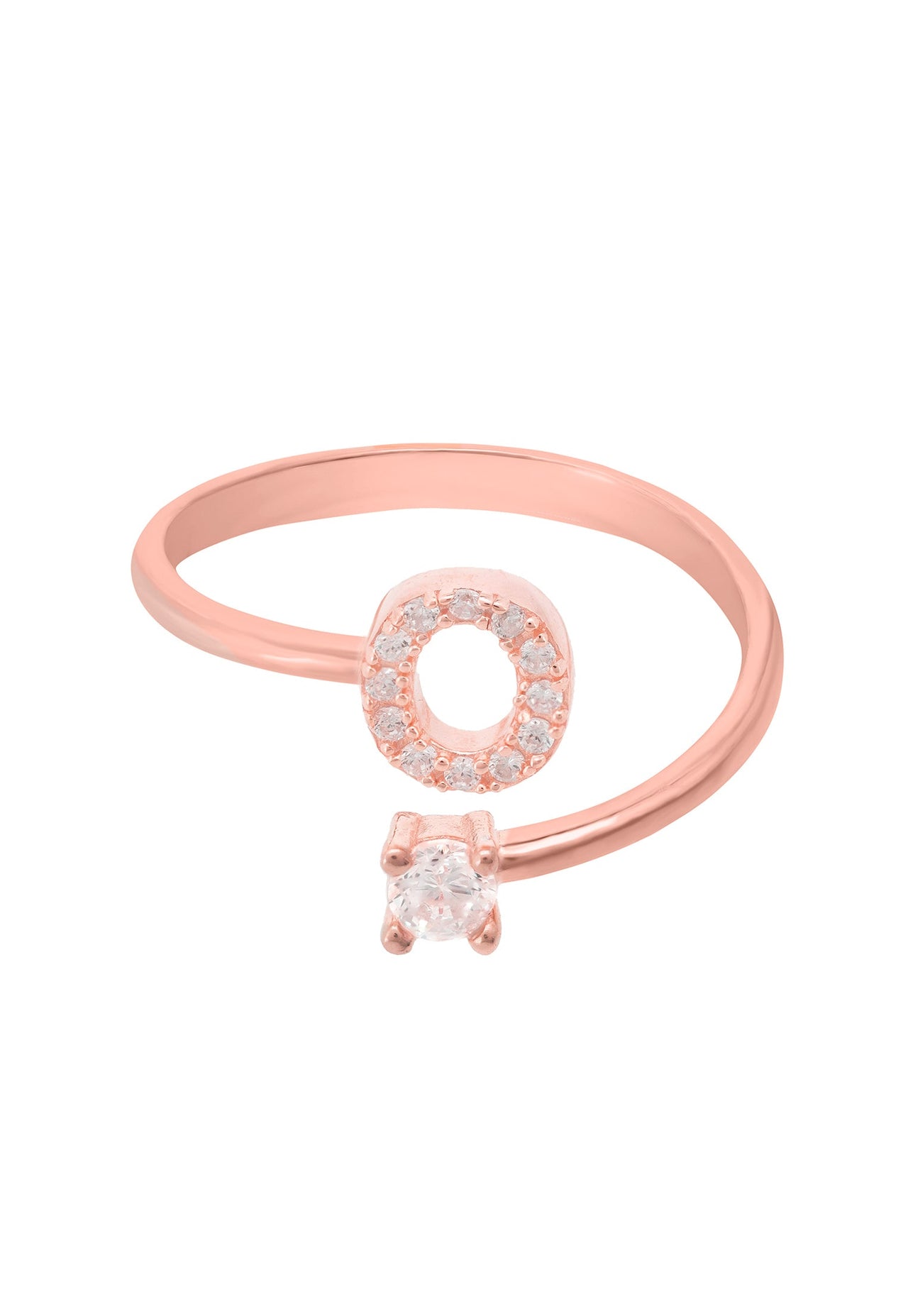 Initial Ring Rosegold O -