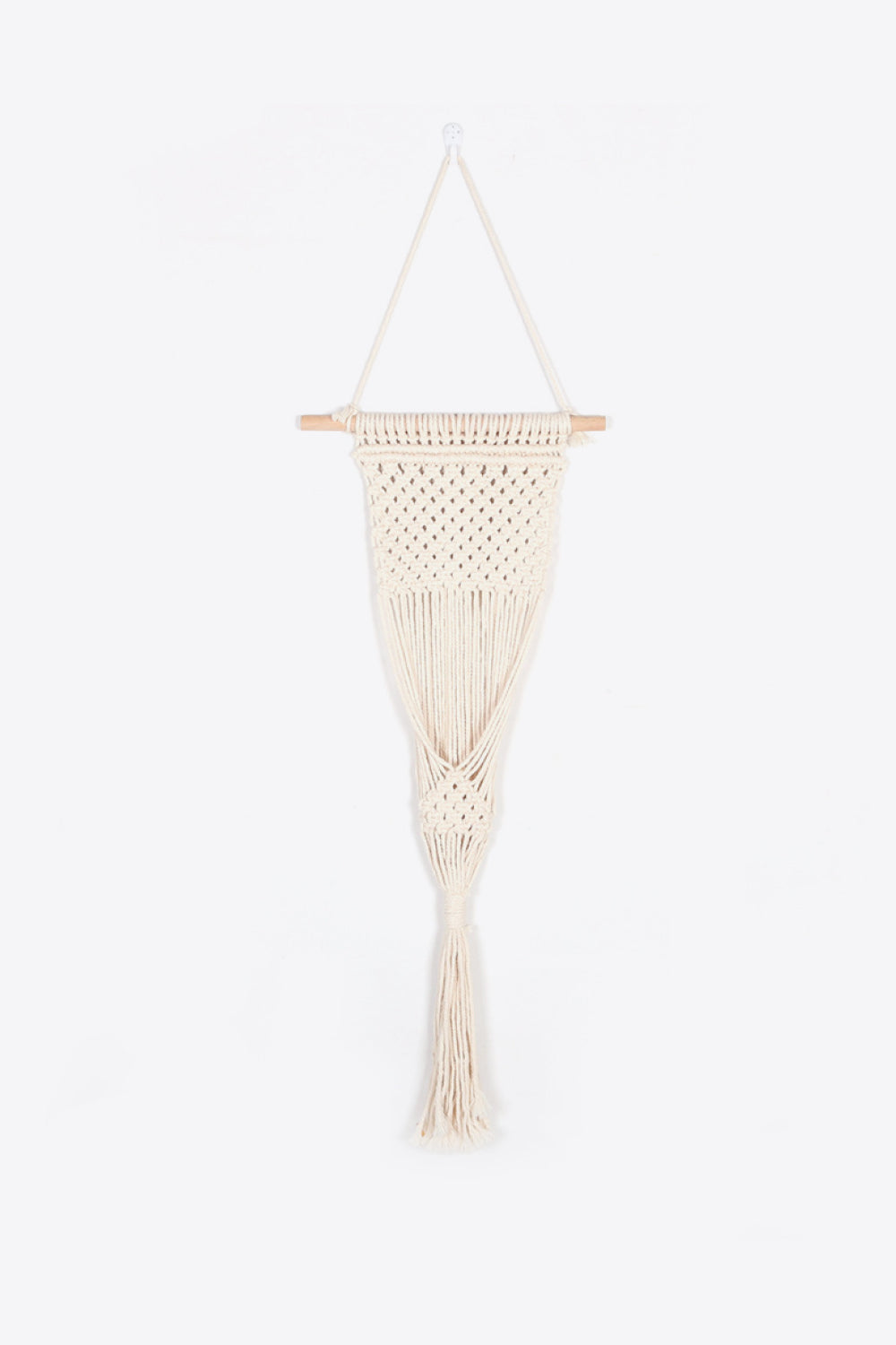 Macrame Basket Wall Hanging - 27.5" X 11.8" - T - 1 COLOR -