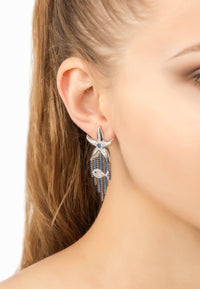 Thumbnail for LATELITA - Siren Earrings Sapphire Blue Silver -