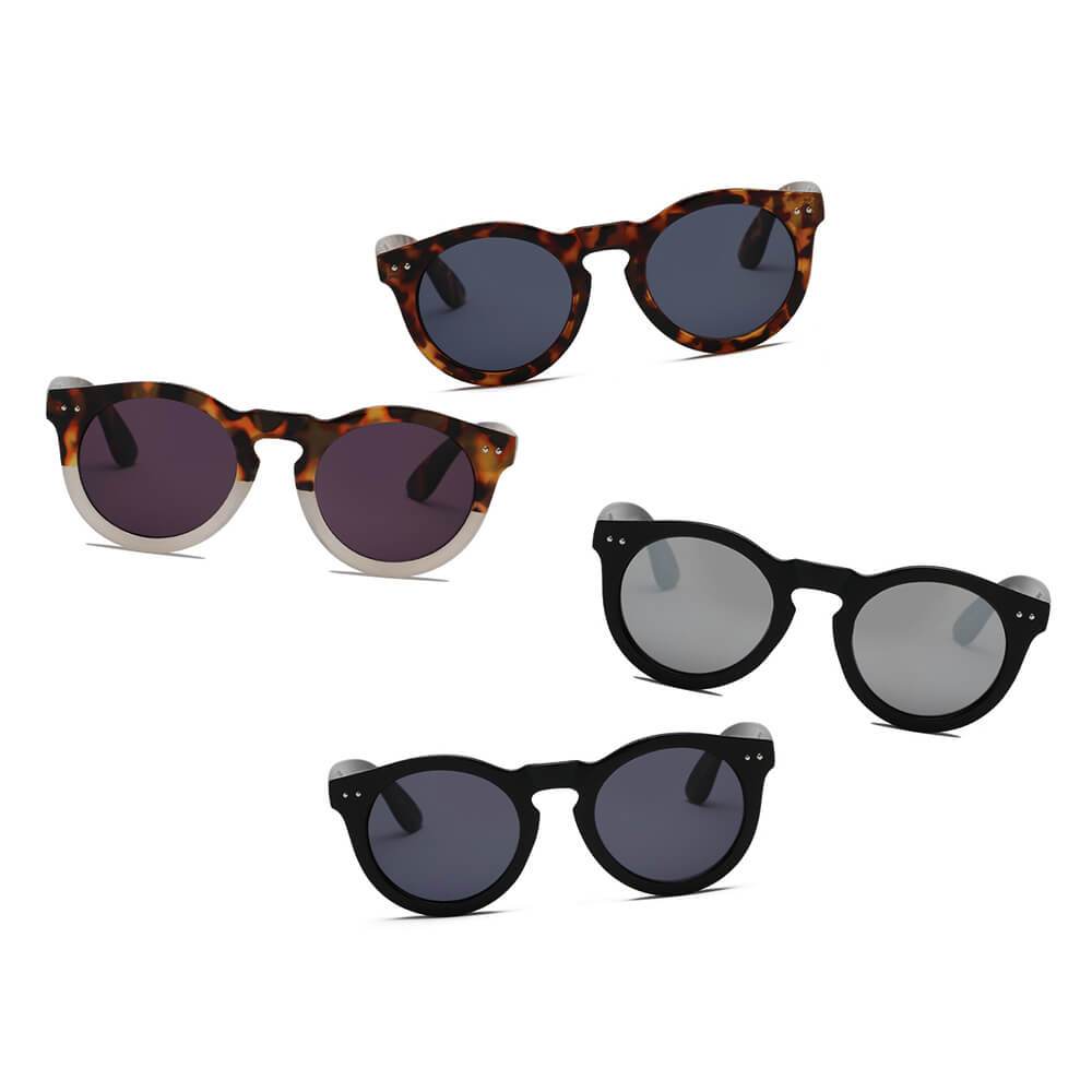 Retro Round Fashion Sunglasses - 4 COLORS -