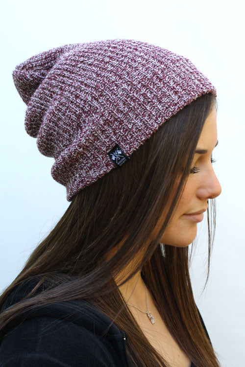 WKND Label Beanie (Burgundy) - 1 COLOR -