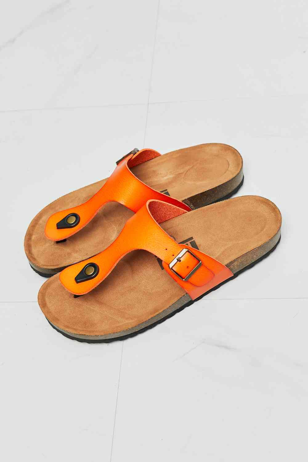 MMShoes Drift Away T-Strap Flip-Flop in Orange - T - 1 COLOR -