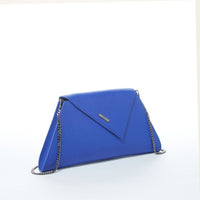 Thumbnail for Angelica Cobalt Blue Leather Clutch Bag -