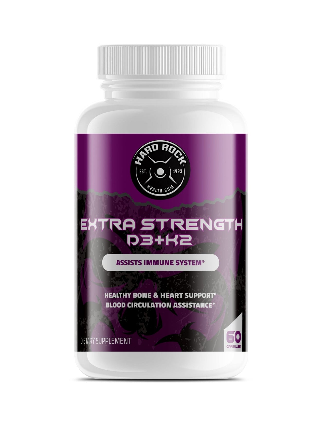 Vitamin D3 + K2 for Extra Strength - 60 Capsules