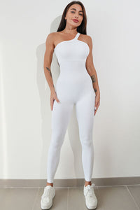 Thumbnail for Asymmetrical Neck Wide Strap Active Jumpsuit - T - 8 COLORS -