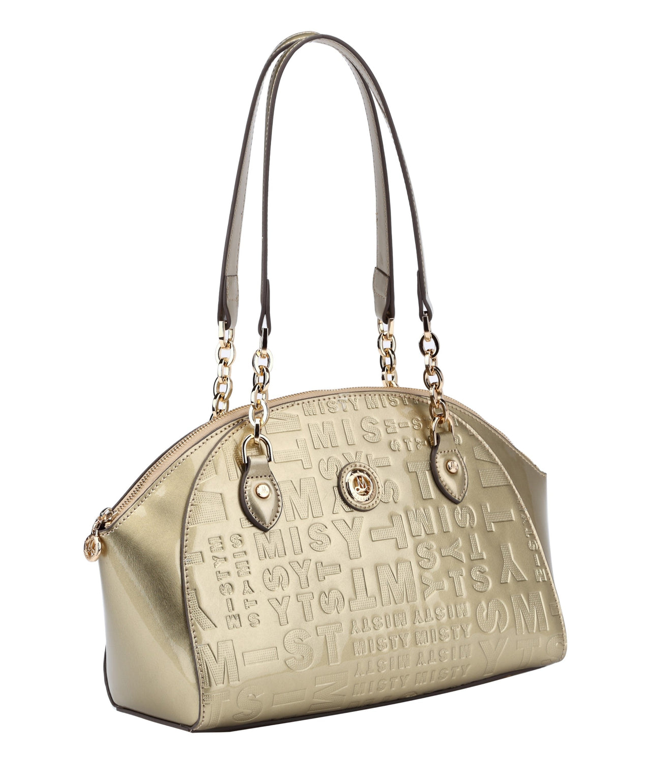 BRANGIO ITALY - Misty Metallic Shine Leather Bag - Made in Italy - 2 COLORS -