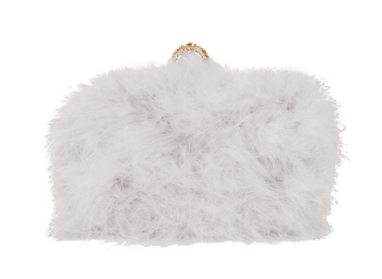 Furry Clutch - Gray - 1 COLOR -