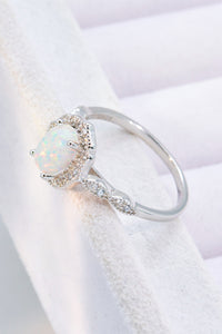 Thumbnail for Just For You 925 Sterling Silver Opal Ring - T - SIZES 5 THRU 10 -