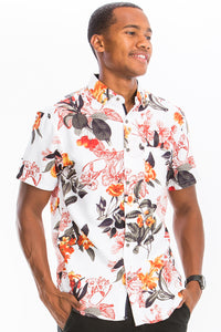 Thumbnail for WEIV - Digital Print Hawaiian Short Sleeve Shirt -