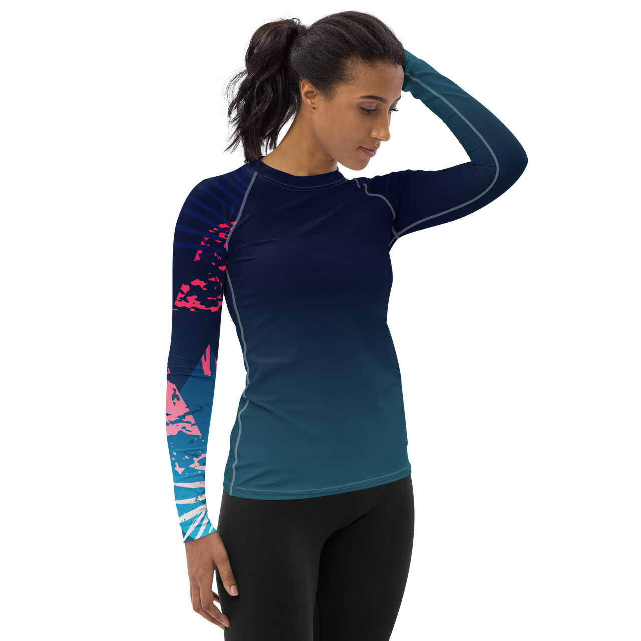 FYC - Women's Victory Sleeve Performance Rash Guard UPF 40+ - 1 COLOR -