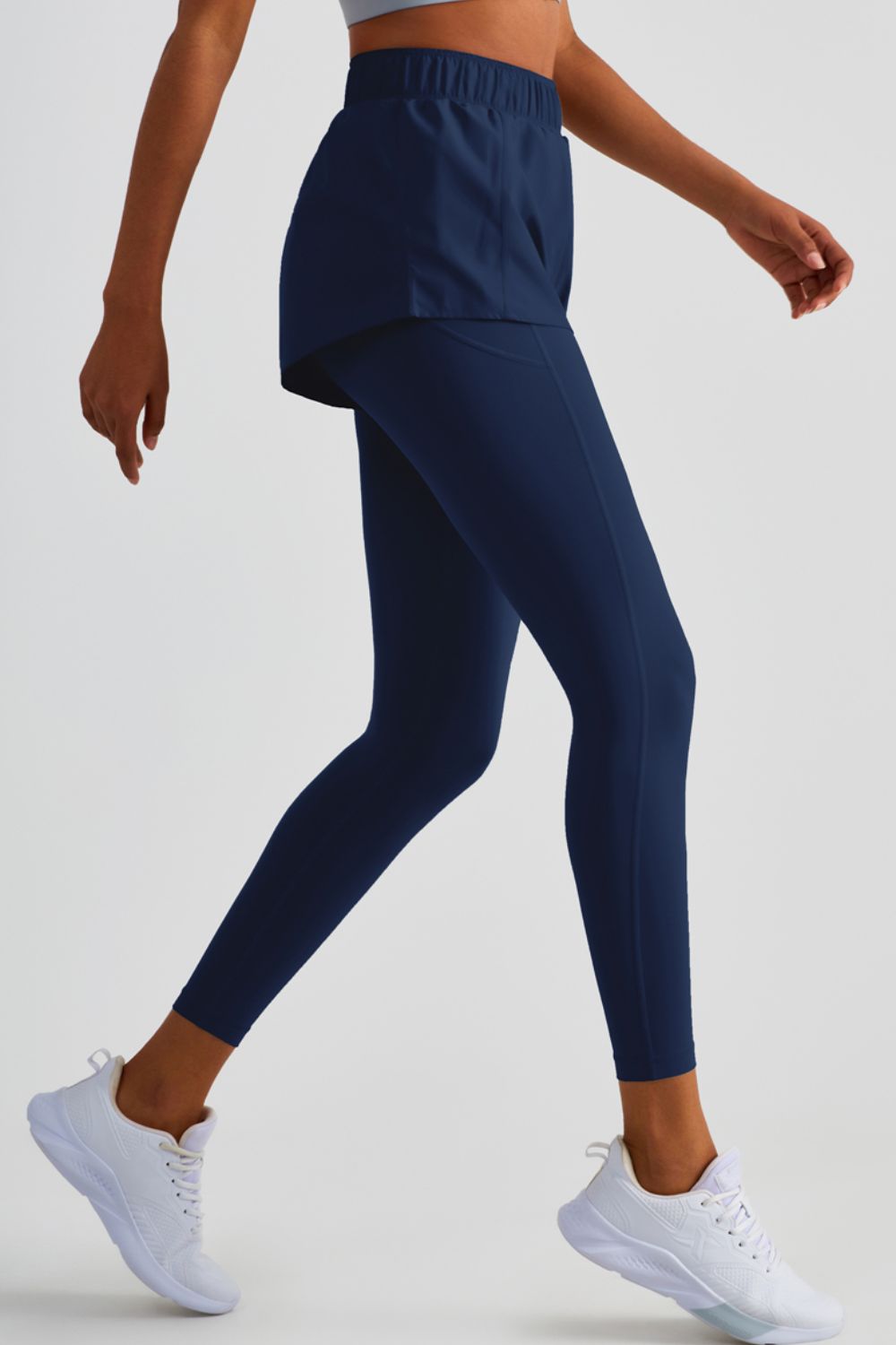 Elastic Waist Sports Leggings - T - 4 COLORS -