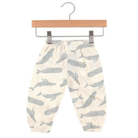 Thumbnail for Newcastle - Blue Shadow Whales Bamboo Newcastle Mini Pants -