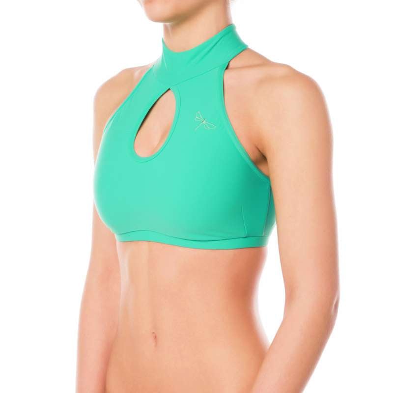 Dragonfly - High Neck Sports Bra Terri - 10 COLORS -