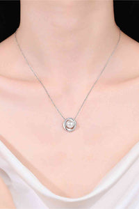 Thumbnail for Moissanite Pearl Rhodium-Plated Necklace