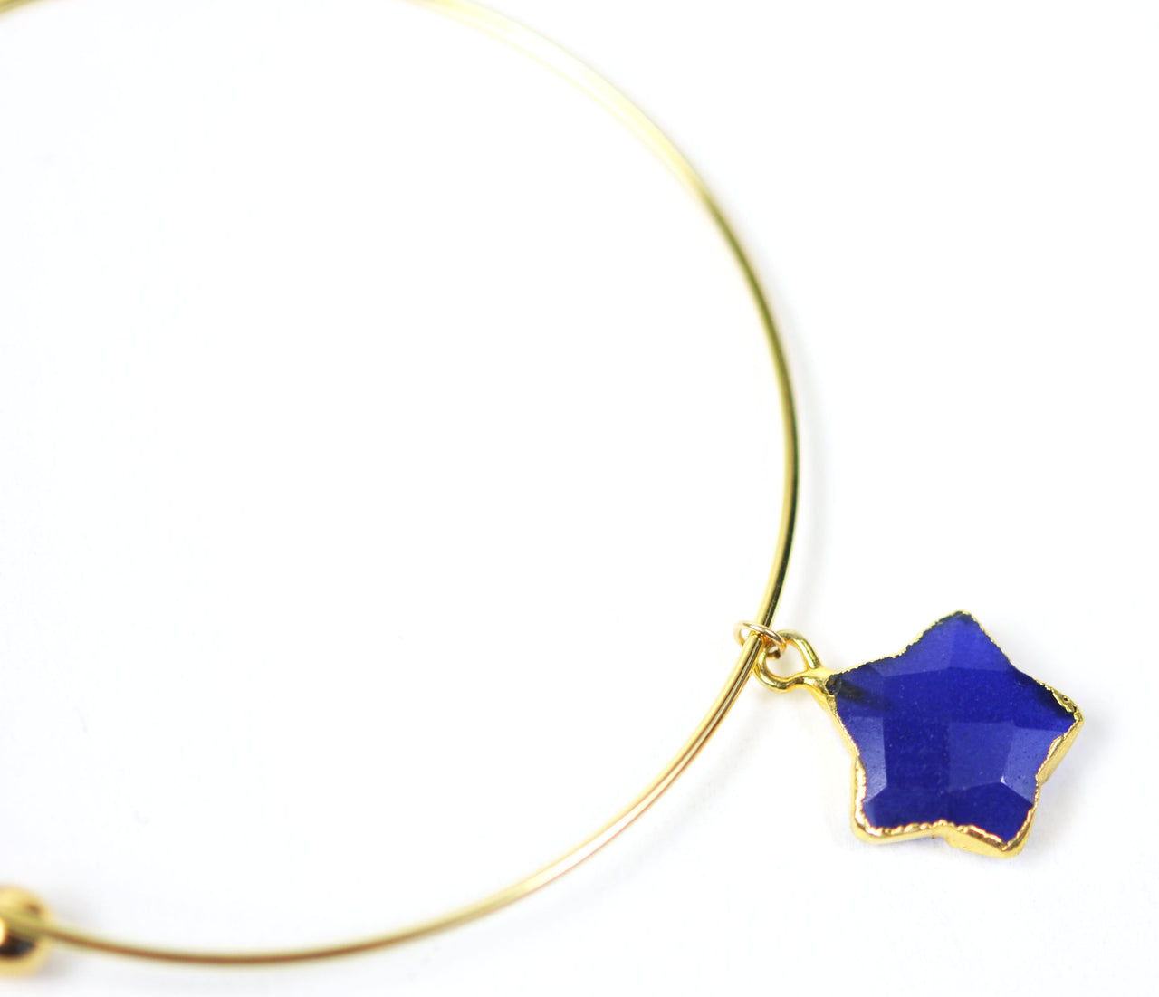 Gena Myint - Lapis Lazuli Star Adjustable Bangle Bracelet -