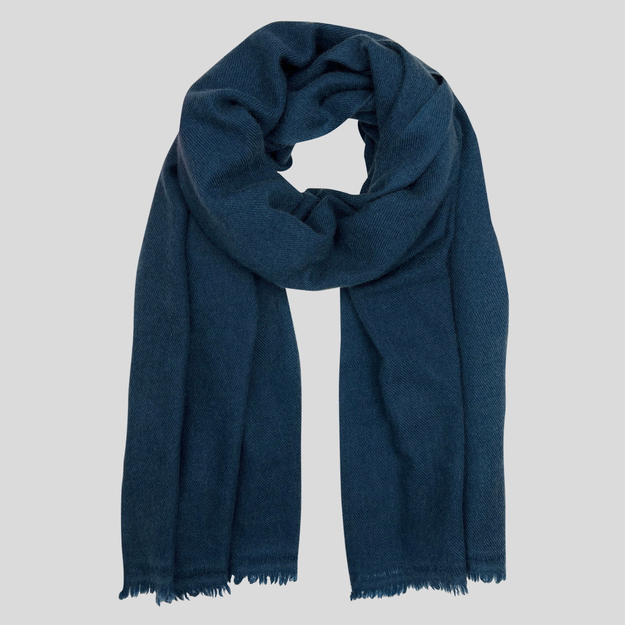 Slate & Salt - Navy Handloom Cashmere Scarf - 1 COLOR -