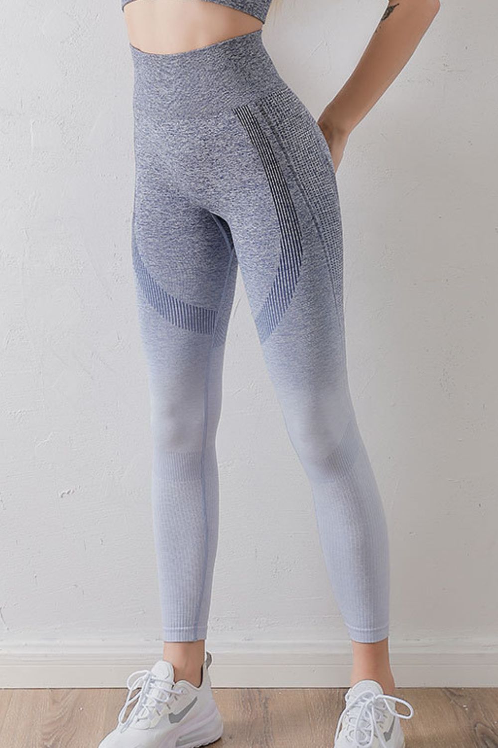 Gradient High Waist Sports Leggings - T - 4 COLORS -