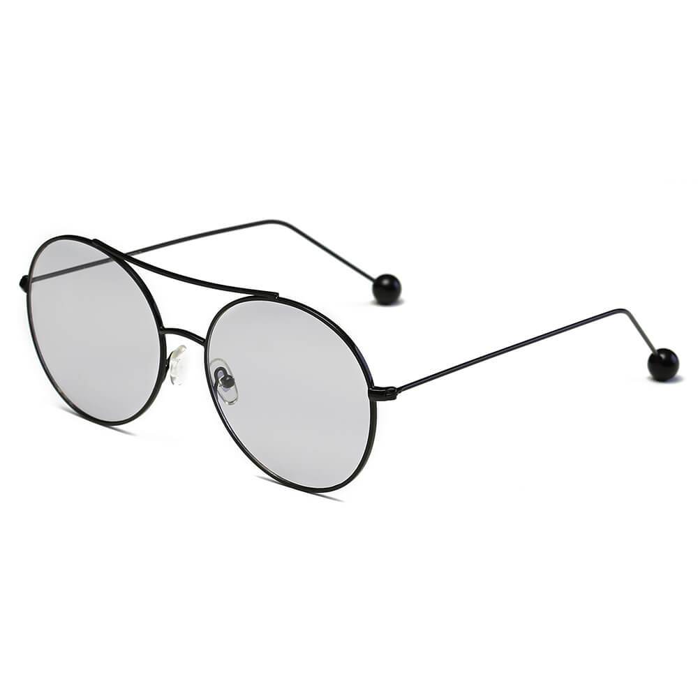 Eureka | Round Tinted Lens Aviator Glasses Balled Sunglasses - 8 COLORS -