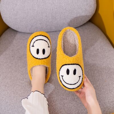 Melody Smiley Face Slippers - T - 1 COLOR -