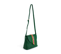 Thumbnail for GUNAS NEW YORK - Kate - Green Vegan Basket Weave Bag - 1 COLOR -