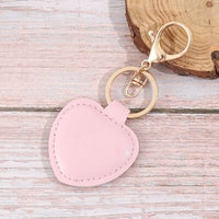 Thumbnail for Faux Leather Heart Alloy Key Chain - T - 1 COLOR -