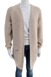 Thumbnail for Cabin Measures - Heavy Knit Alpaca Wool Sweater Coat in Clay -