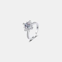 Thumbnail for 1 Carat Moissanite 925 Sterling Silver Ring