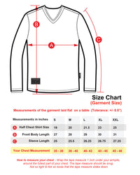 Thumbnail for Mens Basic Fashion Layered Cuff V-Neck Slim Athletic Long Sleeve T-Shirt - 1 COLOR -