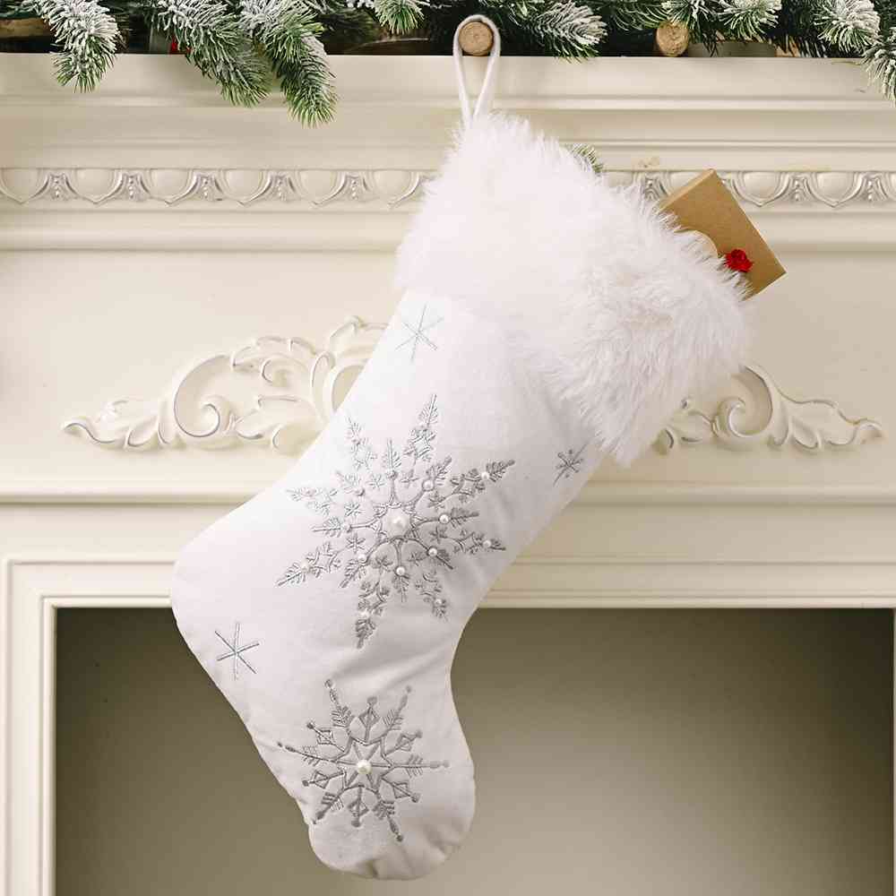 Snowflake Christmas Stockings - 19.7" - [5-10 DAY DELIVERY] - T - 2 COLORS -