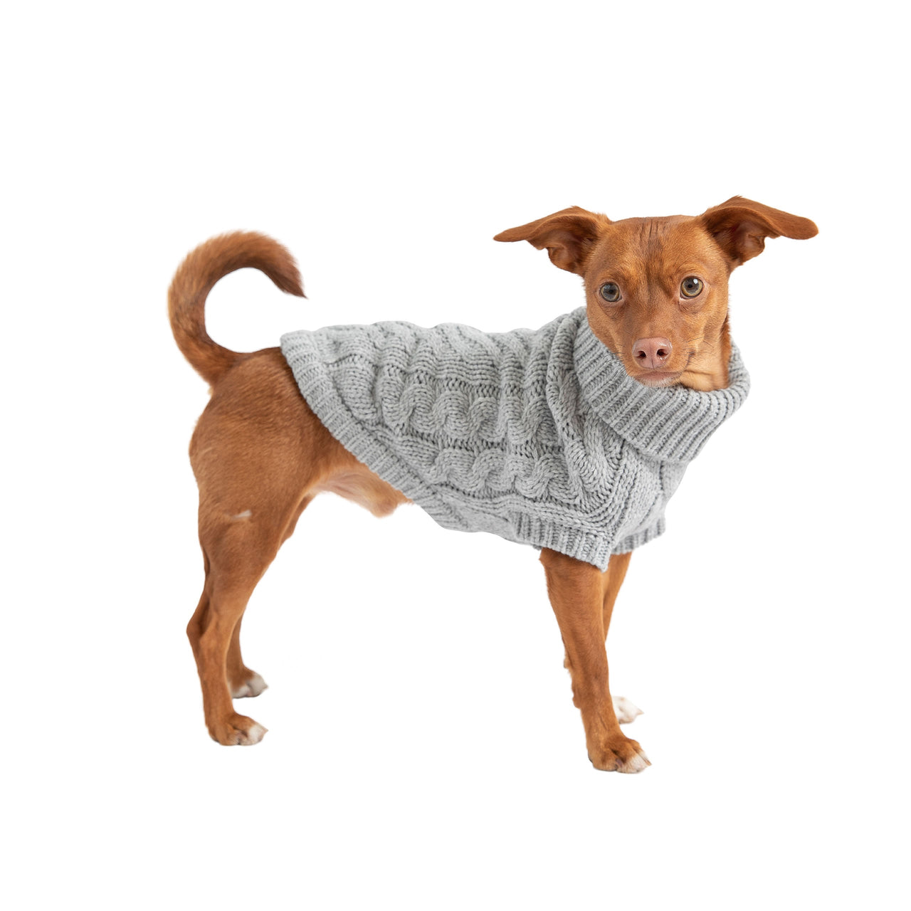 Chalet Dog Sweater - Grey - 10 SIZES -