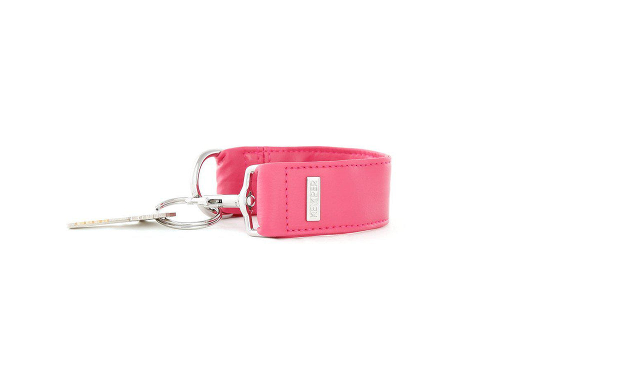 Keyper - Bright Pink Vegan Leather KEYPER® Key Ring - 2 OPTIONS -