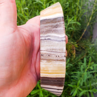 Thumbnail for White Quartz - Zebra Onyx Moon Bowl -