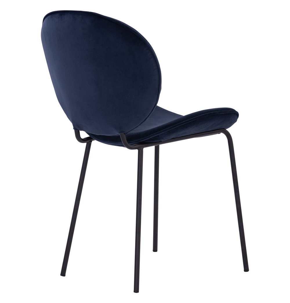 GFURN - Ormer Dining Chair - Navy Velvet -