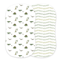 Thumbnail for Newcastle - Dino Days and Dino Feet Cotton Changing Pad Cover/Bassinet Sheets -