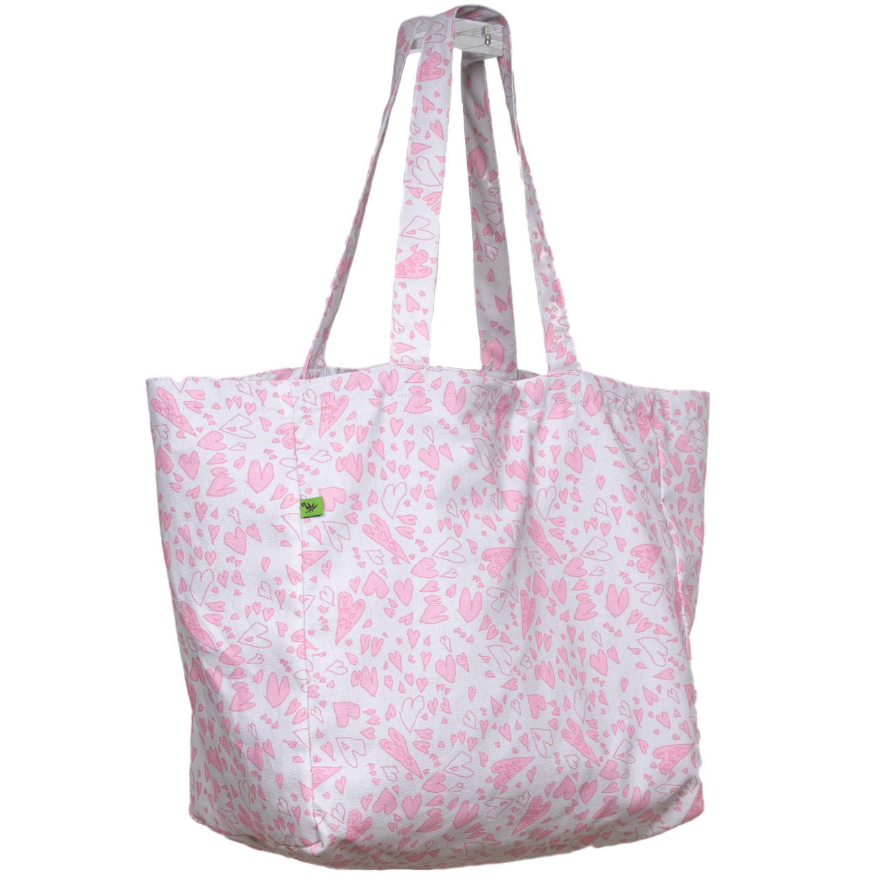 Cabin Measures - Hearts On-The-Go Cotton Tote Bag -