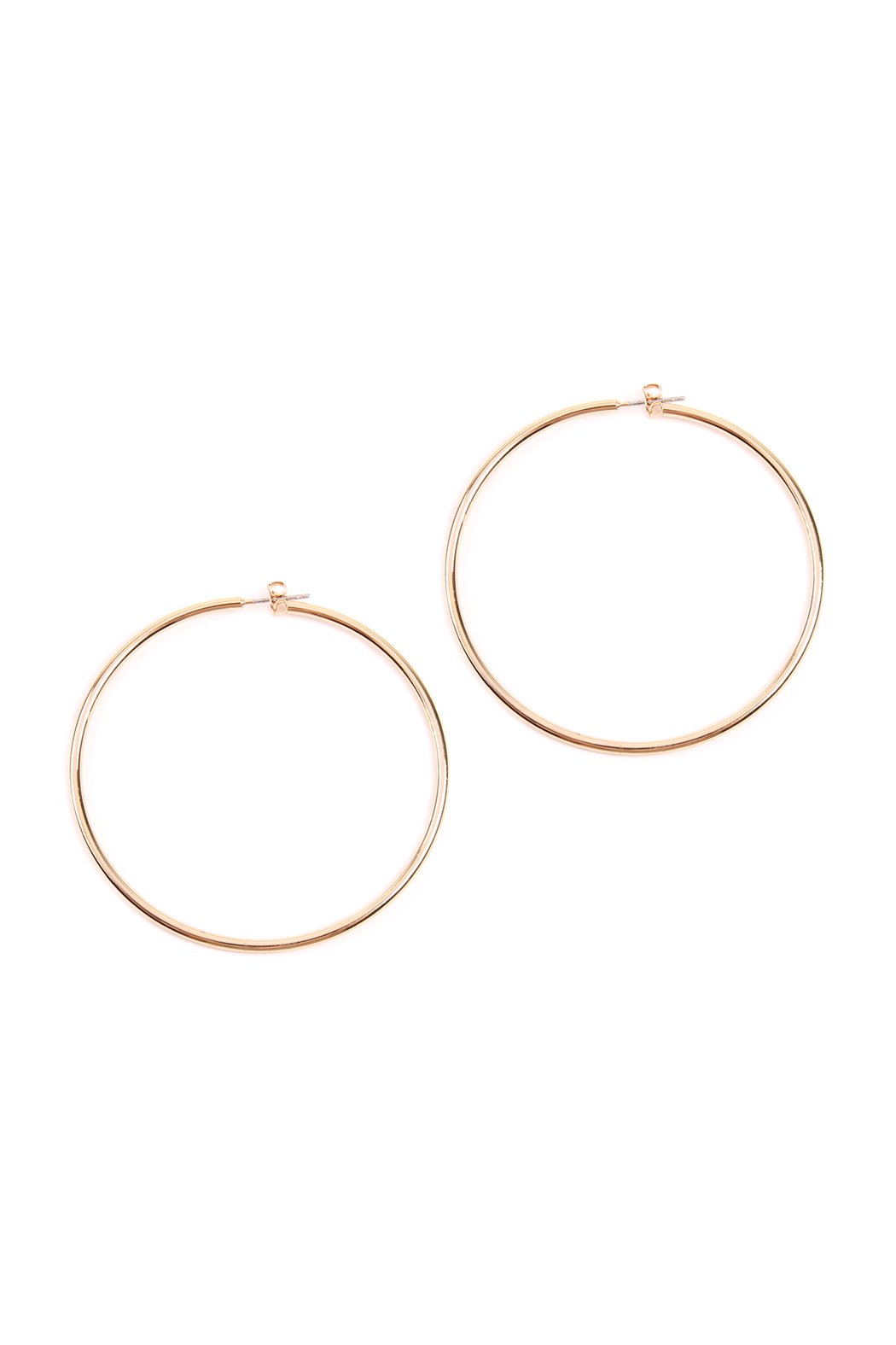 Thick Wire 60mm Hoop Earrings - 4 FINISHES -