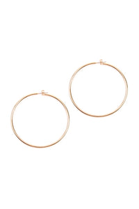 Thumbnail for Thick Wire 60mm Hoop Earrings - 4 FINISHES -