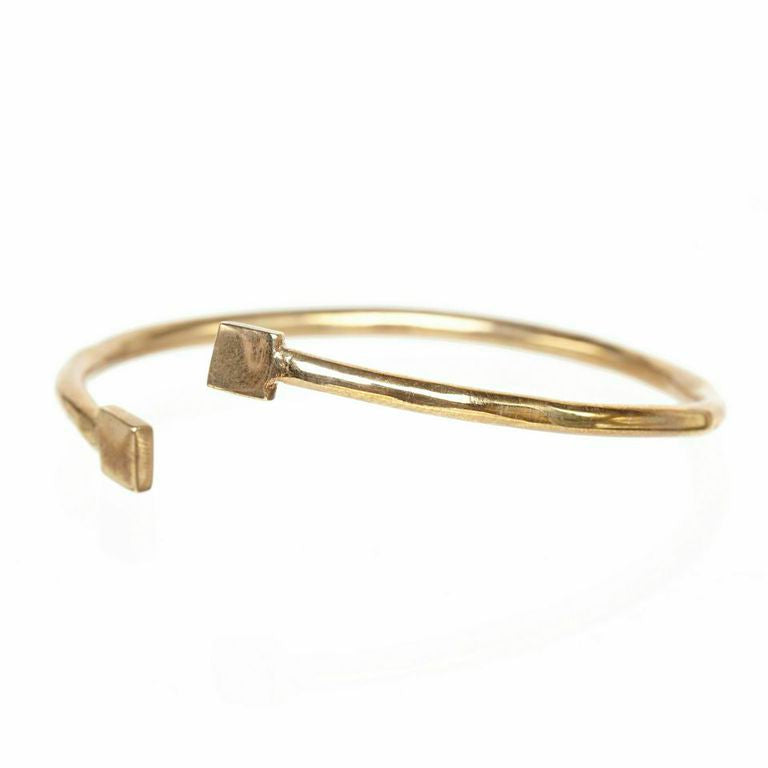 Alicia Marilyn - Square Cuff - (as seen in Glamour Magazine) - Gold Vermeil -