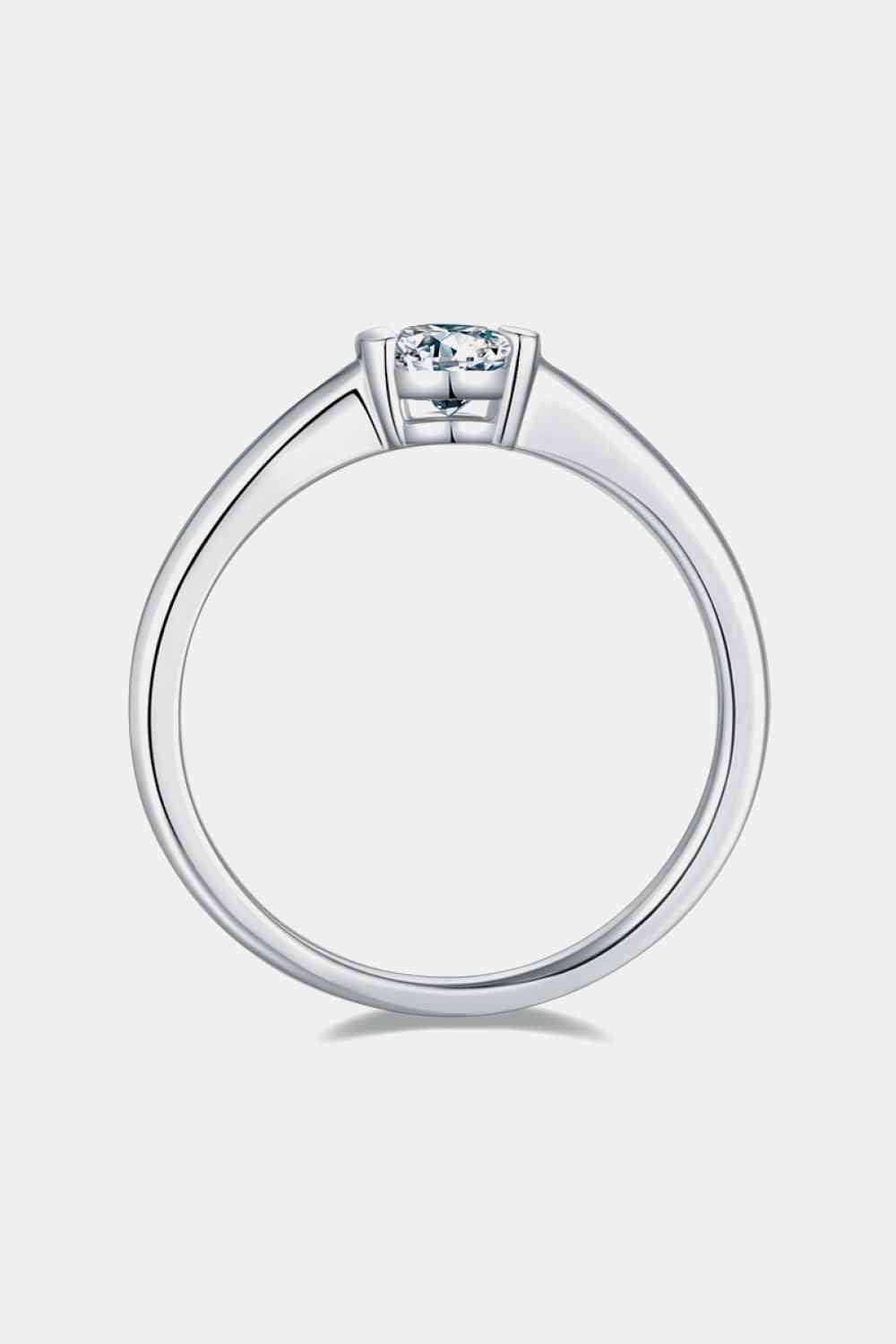 Moissanite 925 Sterling Silver Solitaire Ring