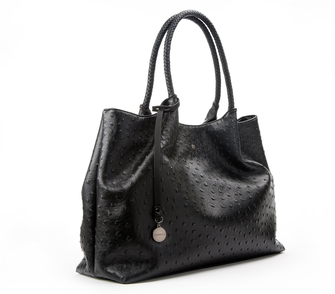 GUNAS NEW YORK - Naomi - Black Vegan Leather Tote Bag - 1 COLOR -