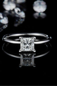 Thumbnail for 1 Carat Moissanite 925 Sterling Silver Solitaire Ring