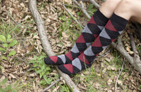 Thumbnail for Women's High-Class Argyle Knee High Socks Set - 5 PACK -