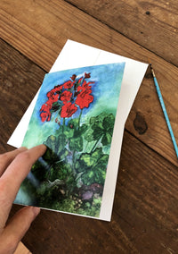 Thumbnail for Geraniums : Greeting Card - 5