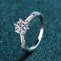 Thumbnail for 1 Carat Moissanite 925 Sterling Silver Ring