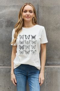 Thumbnail for Simply Love Butterfly Graphic Cotton T-Shirt