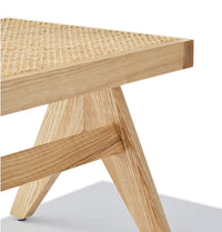 Thumbnail for GFURN - Célia Bench - Ash & Natural Rattan -